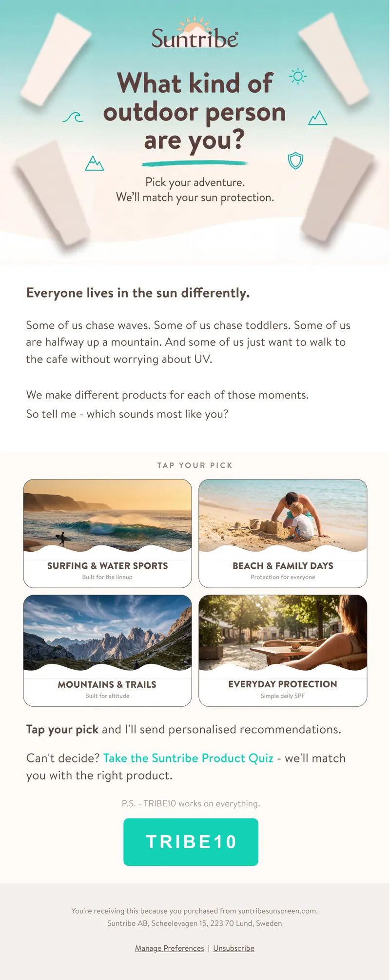 Suntribe Email - 7